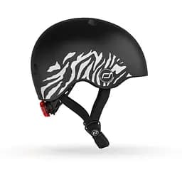 Шолом захисний Scoot and Ride з ліхтариком 45-51 см (XXS/XS) зебра - мініатюра 5