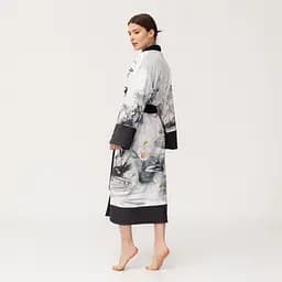 Кімоно жіноче з плюшевого велюру Kimono Inspiration 18383 S - мініатюра 4