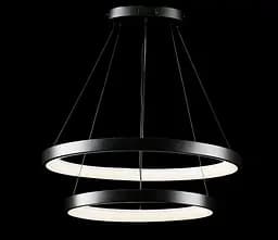 Люстра стельова LED Splendid Ray L2681/600+400/2, чорний, регульована температура світла, сучасний стиль - мініатюра 4