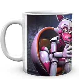 Кружка GeekLand Five Nights At Freddys Пять ночей с Фредди Funtime Foxy Сидит FN.02.389 330 мл белая