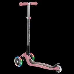 Самокат Globber Primo foldable lights, колеса з підсвічуванням, пастельно-рожевий (432-210-2) - мініатюра 2