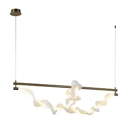 Люстра LED Levistella 7813168 (1200) AB, 18W, 3000K, бронзовий метал, стельова для вітальні - мініатюра 2