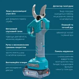 Набір Könner&Söhnen акумуляторний секатор (KS CPS20V-40 CASE PLUS) - мініатюра 5