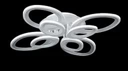 Люстра стельова LED Splendid Ray LK232/4+4+A, 240W, білий, сучасний стиль з пультом, димер - мініатюра 2