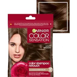 Крем-фарба для волосся Garnier Color Shampoo Retouch без аміаку Світло-каштановий 5.0, 20 мл - мініатюра 2
