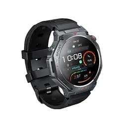 Смарт-годинник Hoco Y37 Amoled 36mm, 520 mAh, GPS sports watch (call version) Black (6942007666046) - мініатюра 3