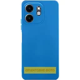 Чохол TPU GETMAN Liquid Silk Full Camera для Motorola Moto G04 / E14 Синій / Royal blue