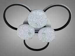 Стельова LED-люстра Dia 2562WH+BK DIMMER - біло-чорна, 82 Вт, 60 см - мініатюра 5