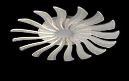 Люстра стельова LED Splendid Ray LK39265/16 BIG, 160W, білий, сучасний стиль, з пультом, 80 см - мініатюра 6