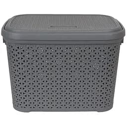 Кошик Diomedea з кришкою 44.5x33.6x31 см 30 л сірий (К14-130) - мініатюра 2