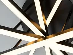 Стильна чорна LED люстра Diasha SX813/5BK 70W до 16 м2 у сучасному стилі - мініатюра 6