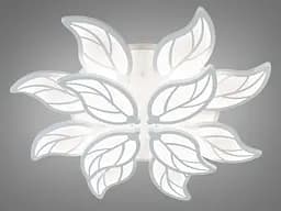 Люстра стельова LED Diasha 8028/8+4WH, 180W, 3200K-6000K, білий акрил, сучасний стиль з диммером та підсвіткою - мініатюра 3