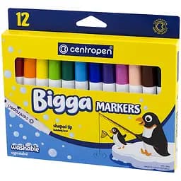 Набір фломастерів Centropen Bigga 7650, 12 шт. (7650/12) - мініатюра 2