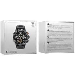 Смарт-годинник Hoco Y20 Smart Sports Watch (call version) Black - мініатюра 5