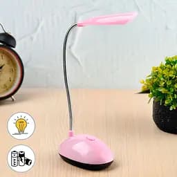 Настільна лампа світлодіодна рожева LED DESK Light X-7188 лід світильник на стіл на батарейках 3хААА - мініатюра 2