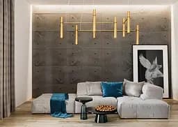Люстра Tube chandelier, PikArt арт. 5299 Золотий 200 см - мініатюра 2