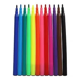 Фломастери кольорові 12 кольорів "Коти та собаки", KIDS LINE ZB.2815 ZiBi (4823078987686) - мініатюра 2