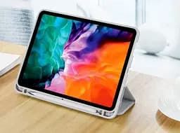 Чохол-книжка CDK для Apple iPad Air 11" M3 2025 екошкіра/силікон Smart Case cлот стилус (011190) grey - мініатюра 8