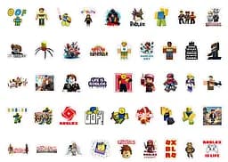 Стікерпак Роблокс Набір наклейок GeekLand ROBLOX 100 штук - мініатюра 3