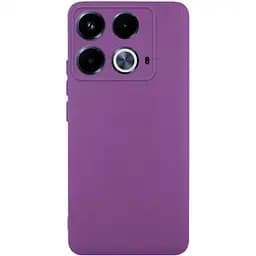 Чохол TPU GETMAN Liquid Silk Full Camera для Infinix Note 40 4G Фіолетовий / Grape