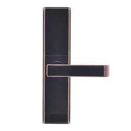 Замок біометричний автономний Trinix TRL-5109BTF Red Bronze Left з Bluetooth, зчитувачем відбитків пальців і карт Mifare (65-00048) - мініатюра 4