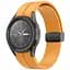 Ремешок для Samsung Galaxy Watch 4 44mm - желто-горчичный ширина крепления 20мм силикон Watchbands Cls-black (W33-5WB10289017) - миниатюра 1
