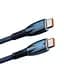 Кабель USB-C - USB-C 100W Baseus Glimmer Series 1 метр (CADH000703) синий - миниатюра 1
