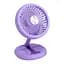 Настільний вентилятор Mini Fan W1646 фіолетовий, складаний з USB, акумуляторний - мініатюра 5