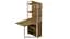 Стіл книжка з етажеркою Практик 2 Ferrum-decor 1555x640x990 Білий метал ДСП Дуб Артізан 16 мм (FRD-104637) - мініатюра 4