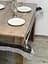 Скатертина силіконова з чорно-срібною стразовою стрічкою 280х150 см - мініатюра 9
