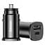 Автозарядное Baseus Square Metal PD 3.0 QC 4.0 + 30 W USB + Type-C CCALL-AS01 - миниатюра 3