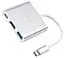 USB Хаб Hoco HB14 Type-C USB 3.0 Silver - мініатюра 4
