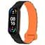 Ремешок Dual-color Magnetic для Xiaomi Mi Band 7/6/5/4/3 Black / Orange - миниатюра 1