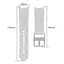 Браслет Color Angle для Samsung Galaxy Watch 4 - чорний ширина кріплення 20мм силікон Watchbands (W29-8WB21134651) - мініатюра 4