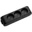 Колодка для удлинителя Panasonic X-tendia 3 гнезда black (WLTB02302BL-UA) - миниатюра 1