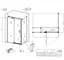 Душова кабіна без піддону Koer SR SC02-120x90x200-TR-01 прозоре скло Easy Clean 8 мм, хром KR5354, Універсальна, прозорий, хром - мініатюра 4