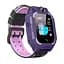 Дитячі розумні смарт годинник Q19 з камерою прослуховуванням Sim-картою Purple Black (16508) - мініатюра 1