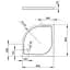 Душевой поддон Radaway Delos A 80x80 SDA0808-01 - миниатюра 5