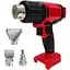 Для Milwaukee 18V Акумуляторний пістолет для гарячого повітря 60-540℃ Регульований бездротовий тепловий пістолет з 3 насадками - мініатюра 1