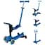Самокат Globber Go Up Sporty 360 колеса с подсветкой синий (456-600) - миниатюра 1
