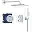 Душова система прихованого монтажу термостатична Grohe QuickFix Precision Grohtherm Cube 34881000, Хром - мініатюра 1