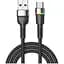 Дата кабель USB 2.0 AM to USB-C 0.5m 3A LED black Essager (EXCT-XCDB01) - миниатюра 1