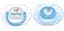 Пустышка Philips Avent Classic I love , 0-6 месяцев, голубой, 2 шт. (SCF172/50) - миниатюра 1