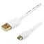 Кабель USB 2.0 AM - microUSB (5P), 1.8 м, білий, Atcom Premium (16122) - мініатюра 1