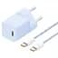 Зарядний пристрій Baseus GaN5 Mini Fast Charger Type-C 30W (With Cable Type-C to Type-C 100W 1m) blue (P10110902313-00) - мініатюра 1