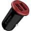 Автомобильное зарядное устройство ColorWay 2USB AUTO ID 3.4A 17W Red Black - миниатюра 1