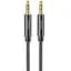 Кабель Hoco AUX UPA19 AUX audio cable L-2 м Черный - миниатюра 1