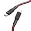 Кабель Hoco X69 Pisces Cable Type-C to Lightning 2,4A 1m Black - Red - миниатюра 1