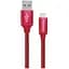 Дата кабель USB 2.0 AM to Lightning 2.0m red ColorWay (CW-CBUL007-RD) - миниатюра 1