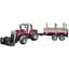 Трактор Bruder Massey Ferguson з навантажувачем та лісовим причепом 1:16 (02046) - мініатюра 1